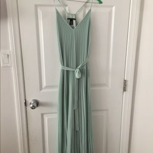 Long light green maxi dress